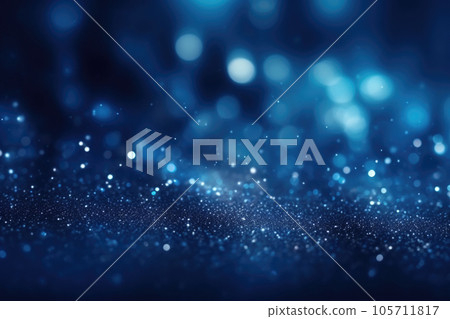 Blue glitter defocused background Geberative AI Blue glitter defocused background Geberative AI 105711817