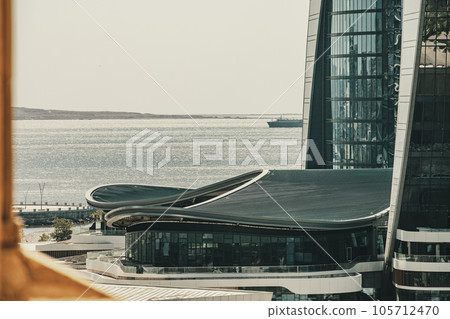 Baku, Azerbaijan - 19.06.2023 - The Crescent Bay 105712470