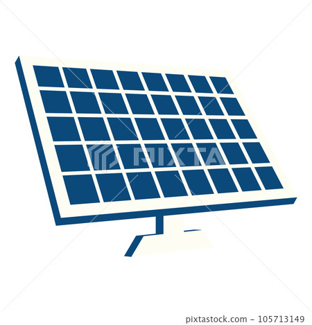 Isolated solar panel icon 3d style Vector 105713149