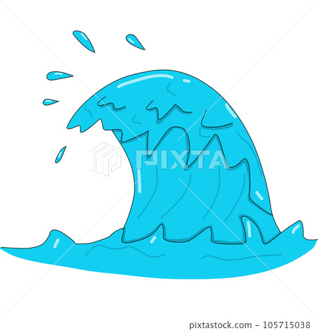 sea waves	 105715038