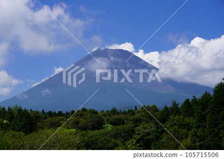 Mt.Fuji in summer seen from Susono City, Shizuoka Prefecture 105715506