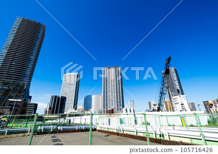 東京再開發環路1號線雜司谷地下隧道建設2023.07 c-2高飽和度對比度 105716426