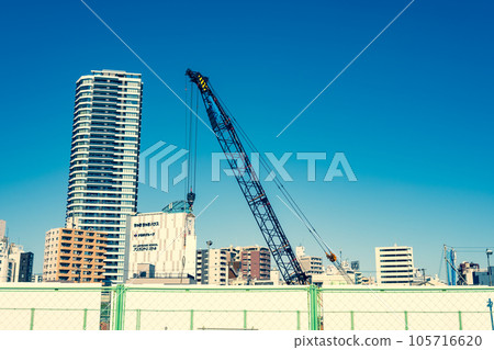 Tokyo Redevelopment Ring Road No. 1 Route 1 Zoshigaya Underground Tunnel Construction 2023.07 d-5 Warm colors and cold colors emphasized 105716620