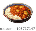 Delicious curry rice 105717147