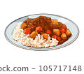 Delicious curry rice 105717148