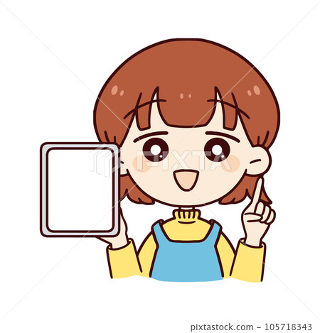 有平板電腦的家庭主婦 105718343