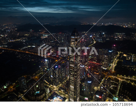 Aerial view of landscape in shenzhen city, China Aerial view of landscape in shenzhen city, China 105718694