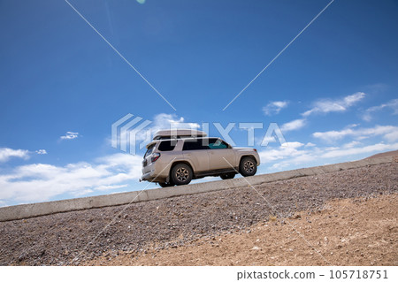 Car road trip in tibet, China Car road trip in tibet, China 105718751