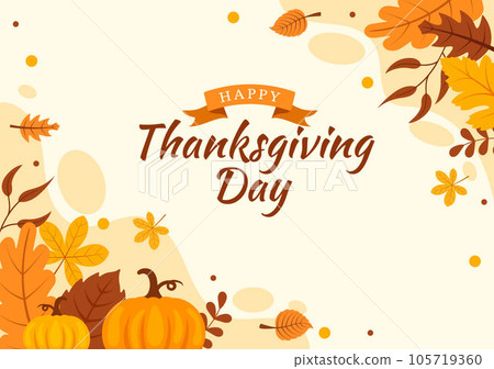 Thanksgiving turkey. Happy Thanksgiving Day. Stock Vector