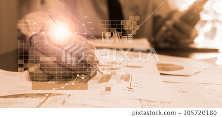 Stock market or forex trading graph and candlestick chart suitable for financial investment concept. Economy trends background for business idea and all art work design. Abstract finance background.. Stock market or forex trading graph and candlestick chart suitable for financial investment concept. Economy trends background for business idea and all art work design. Abstract finance background.. 105720180