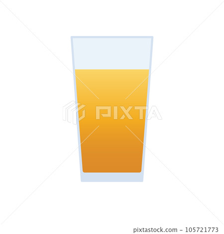 橙汁側面的扁平圖標 105721773