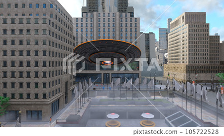 City attacked by UFOs City attacked by UFOs 105722528