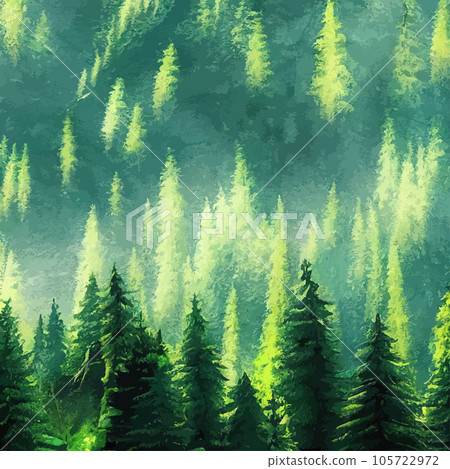 Nature and landscape. Vector illustration...-插圖素材 [105722972] - PIXTA圖庫