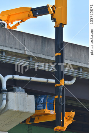橋樑檢測車路橋檢測作業現場 橋樑檢測車路橋檢測作業現場 105725071