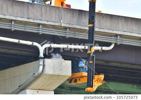 橋樑檢測車路橋檢測作業現場 橋樑檢測車路橋檢測作業現場 105725073