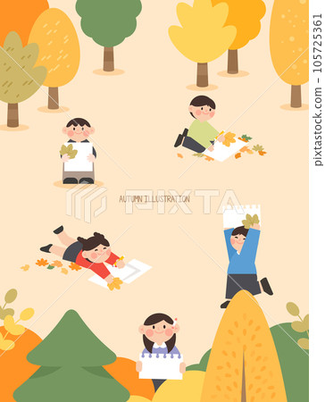 Cool but warm autumn illustration Cool but warm autumn illustration 105725361