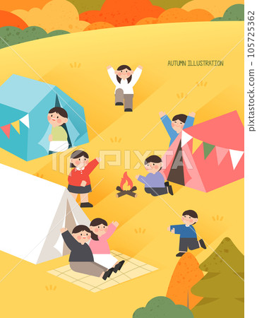 Cool but warm autumn illustration Cool but warm autumn illustration 105725362