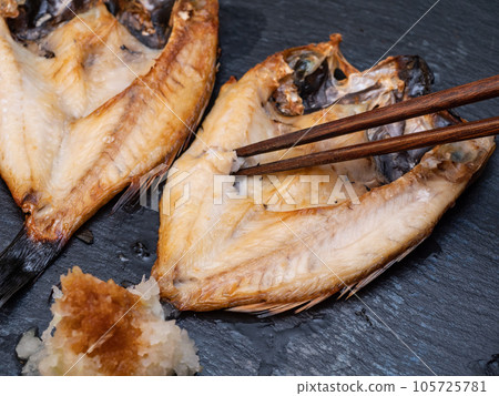 開喉黑，晾乾過夜。烤魚。 105725781