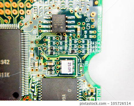Material close-up of electronic circuit Material close-up of electronic circuit 105726514
