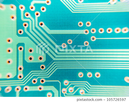 Material close-up of electronic circuit 105726597