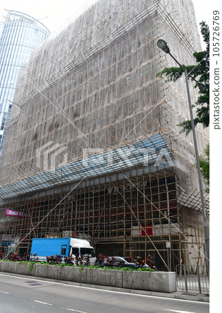 香港，竹腳手架建築 105726769