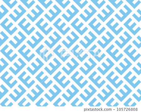 Abstract geometric pattern. A seamless vector background. White and blue ornament. Graphic modern pattern. Simple lattice graphic design 105726808