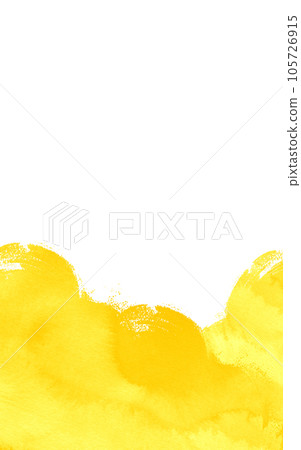 Yellow background material brush writing brush strokes 105726915