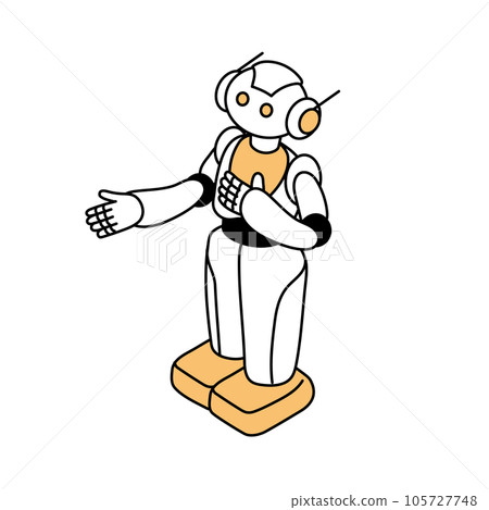AI 機器人的等距構圖簡單說明 AI 機器人的等距構圖簡單說明 105727748