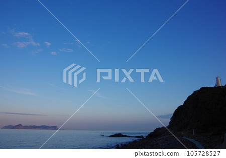 德島縣阿南市蒲田岬燈塔和石島景觀 德島縣阿南市蒲田岬燈塔和石島景觀 105728527
