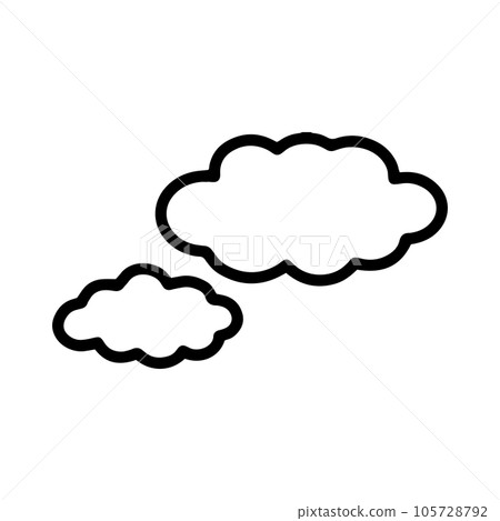 兩朵雲天氣圖標 105728792
