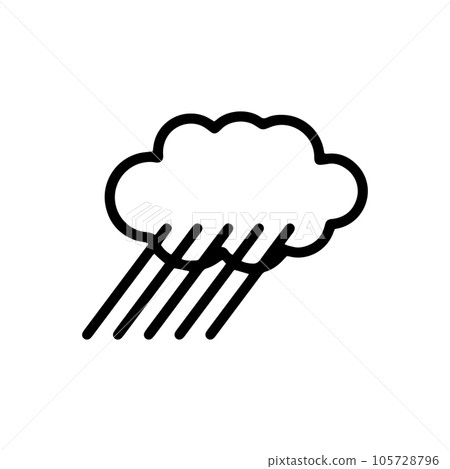 雨雲天氣圖標帶來的大雨 雨雲天氣圖標帶來的大雨 105728796