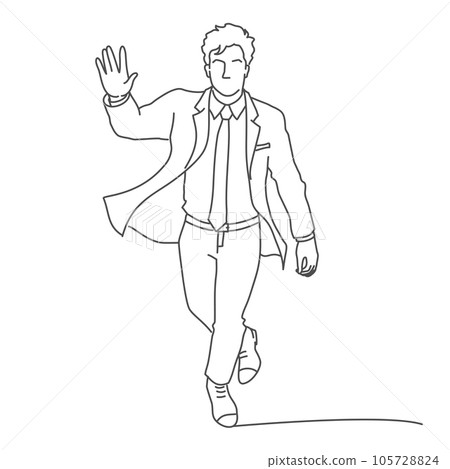 Businessman is in a hurry to meet. 105728824