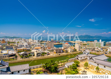 從今治城天守閣眺望的景色 從今治城天守閣眺望的景色 105729118