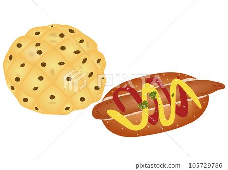 "Hot Dog" and "Chocolate Chip Melon Bread" "Hot Dog" and "Chocolate Chip Melon Bread" 105729786