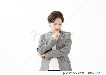 Woman worried business Woman worried business 105730218