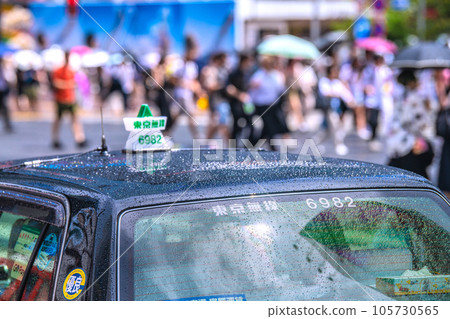 Tokyo cityscape in Japan Guerrilla thunderstorm ... There is sun (reflection) but rain ... Shibuya has no ma, no infection explosion = August 9 105730565
