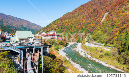 秋天的黑部峽谷：宇奈月車站周邊 105731143