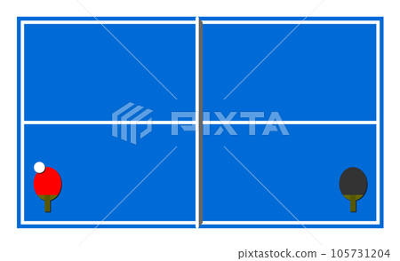 室內運動流行的乒乓球桌平面圖 105731204