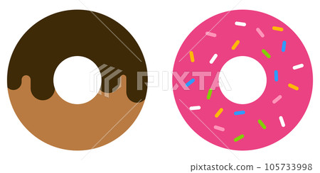甜甜圈插圖和圖標 105733998