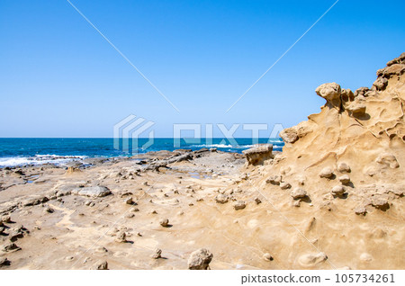 石見榻榻米浦：島根縣濱田市海蝕陸架上的結核（嬰兒潮一代）和日本海的有趣風景 105734261
