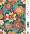 Pink and green seamless pattern background material 105734278