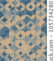 Blue geometric seamless pattern background illustration 105734280