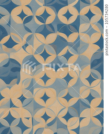 Blue geometric seamless pattern background illustration 105734280