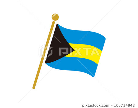 bahamas flag icon vector illustration 105734948