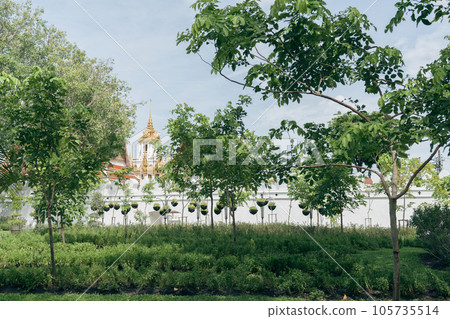 Maha Kan fort park and Loha Prasat in Bangkok, Thailand Maha Kan fort park and Loha Prasat in Bangkok, Thailand 105735514