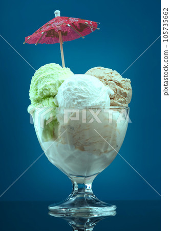 Chocolate and Vanilla Ice Cream Chocolate and Vanilla Ice Cream 105735662