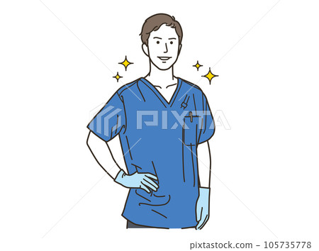 medical worker man medical worker man 105735778