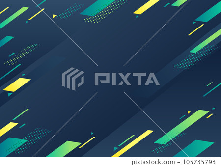 綠色幾何圖案背景素材 105735793