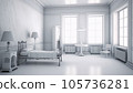 Vintage and comfortable equipped hospital room Vintage and comfortable equipped hospital room 105736281