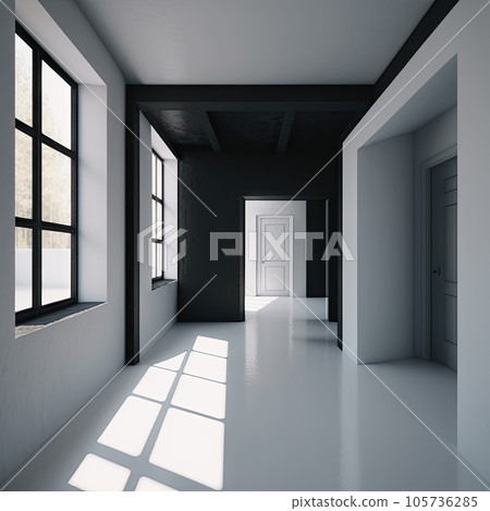 Classical marbled interior in a loft style Classical marbled interior in a loft style 105736285